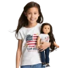 American Girl Team USA T-Shirt For Girls & 18-inch Dolls