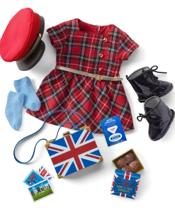 American Girl Ages 6+ World Traveler In England & English Souvenir Set For 18-inch Dolls