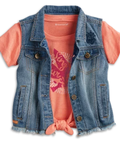 American Girl Ages 8+ Denim Vest For Girls 7 American Girl Ages 8+ Denim Vest For Girls