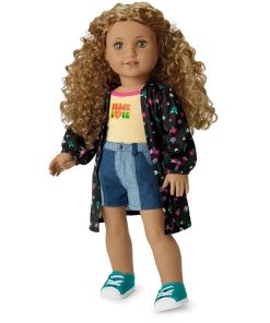 American Girl Ages 8+ Evette’s™ Floral Duster & Denim Outfit For 18-inch Dolls