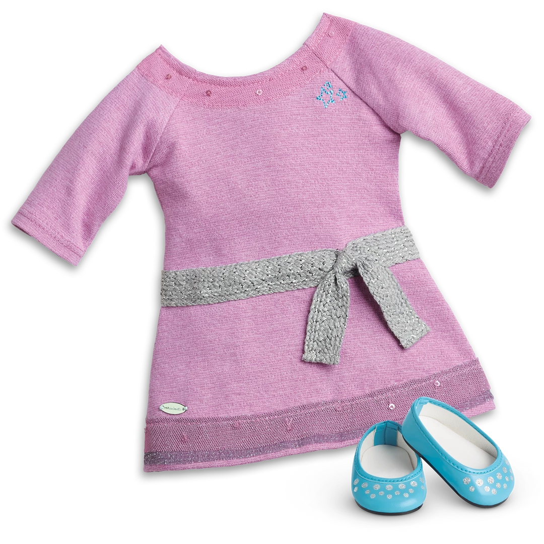 American Girl Ages 8+ Lilac Dress For 18-inch Dolls 3 American Girl Ages 8+ Lilac Dress For 18-inch Dolls