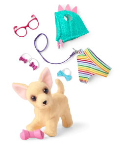 American Girl Barker Posey™ Dog For 18-inch Dolls & Fancy Pet Fashion Accessories