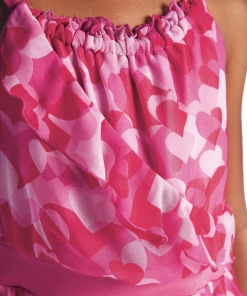 American Girl Red Hearts Ruffle Dress For Girls 7 American Girl Red Hearts Ruffle Dress For Girls