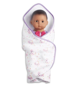 American Girl White Floral Blanket All Furniture