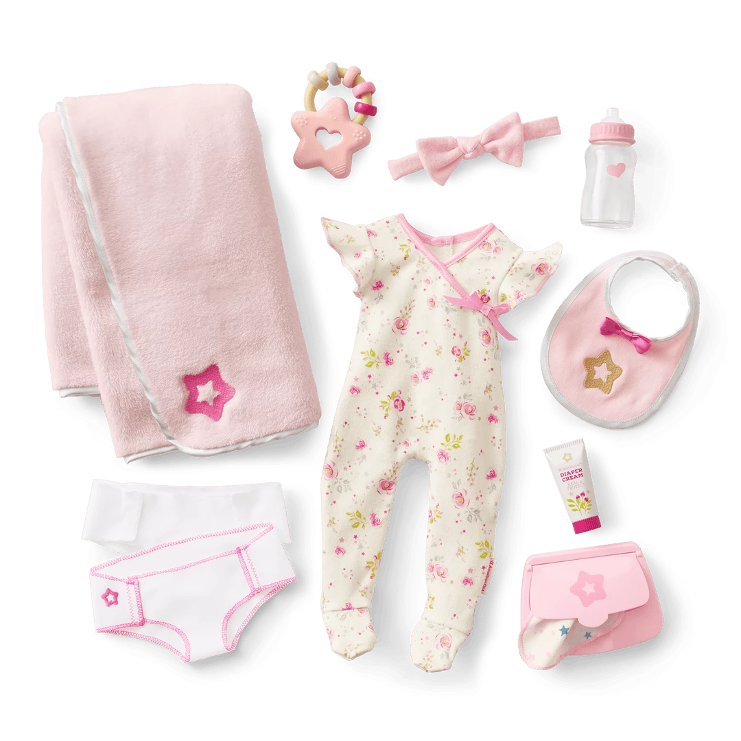American Girl Bitty Baby® Doll #5 Care & Play Set Ages 18m+ 5 American Girl Bitty Baby® Doll #5 Care & Play Set Ages 18m+