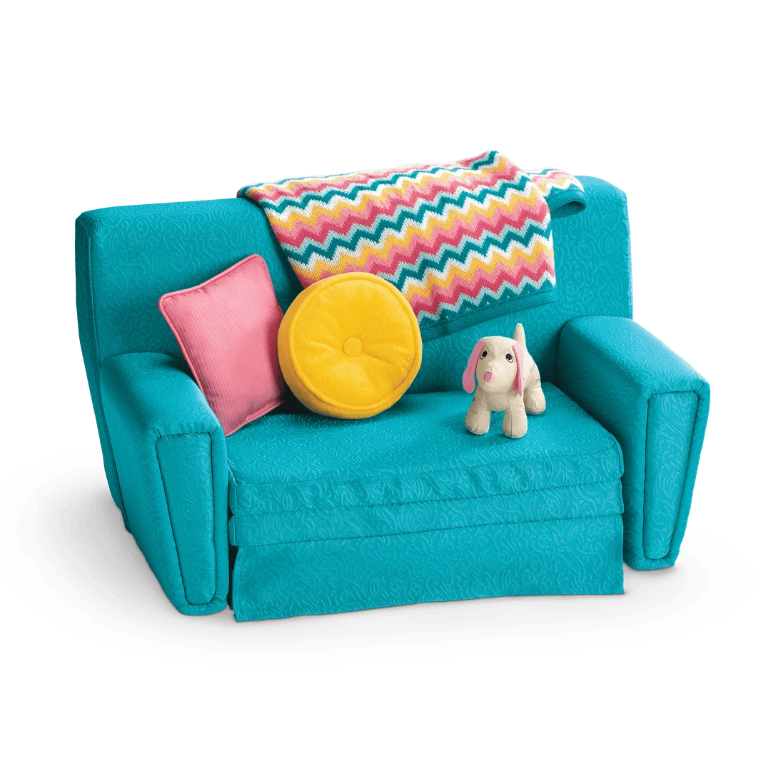 American Girl Maryellen's Sofa Bed Set 3 American Girl Maryellen's Sofa Bed Set