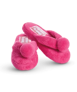 American Girl Fuzzy Fuchsia Slippers For Girls
