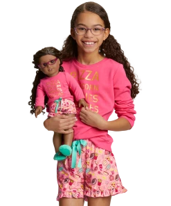American Girl Let’s Sleep Over Pajamas For Girls & 18-inch Dolls