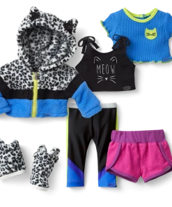 American Girl Snow Leopard Hoodie Outfit Bundle For 18-inch Dolls Ages 6+