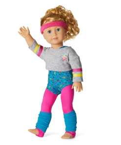 American Girl Courtney's™ TV, Fitness Accessories & Fitness Outfit Ages 8+