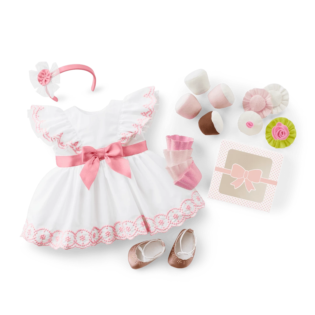 American Girl Ages 18m+ Happy Birthday® Outfit & Stackable Cupcakes For Bitty Baby® Dolls 4 American Girl Ages 18m+ Happy Birthday® Outfit & Stackable Cupcakes For Bitty Baby® Dolls