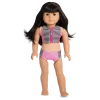 American Girl Stripes & Dots Swimsuit For 18-inch Dolls Ages 8+